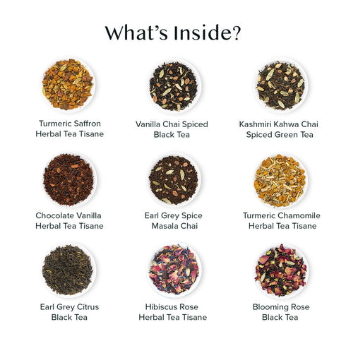 Vahdam Tea Weekend In Paris Gift Set 9 Teas
